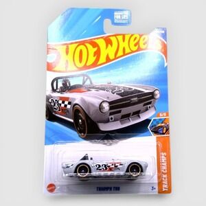 Hot Wheels Triumph TR6 Treasure Hunt Track Champs Grey 1:64 Diecast Car 2024